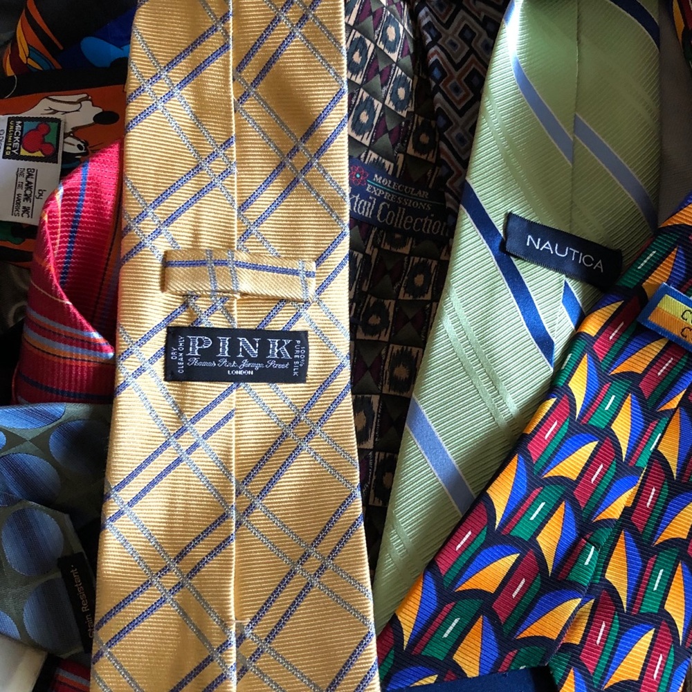 Brooks Brothers Pink + more Mens Tie Lot of 25 - Picture 5 of 8